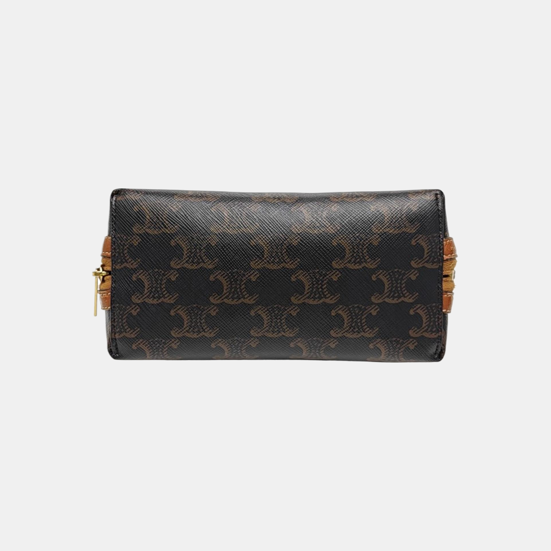 TRIOMPHE CANVAS Mini Coated Canvas Brown