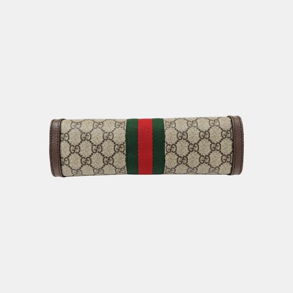 Ophidia Small Monogram Coated Canvas Beige