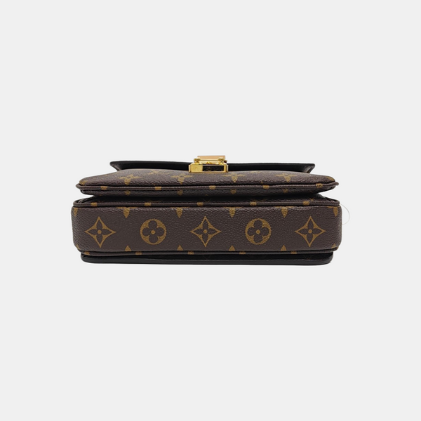 MÉTIS EAST WEST Monogram Coated Canvas Brown