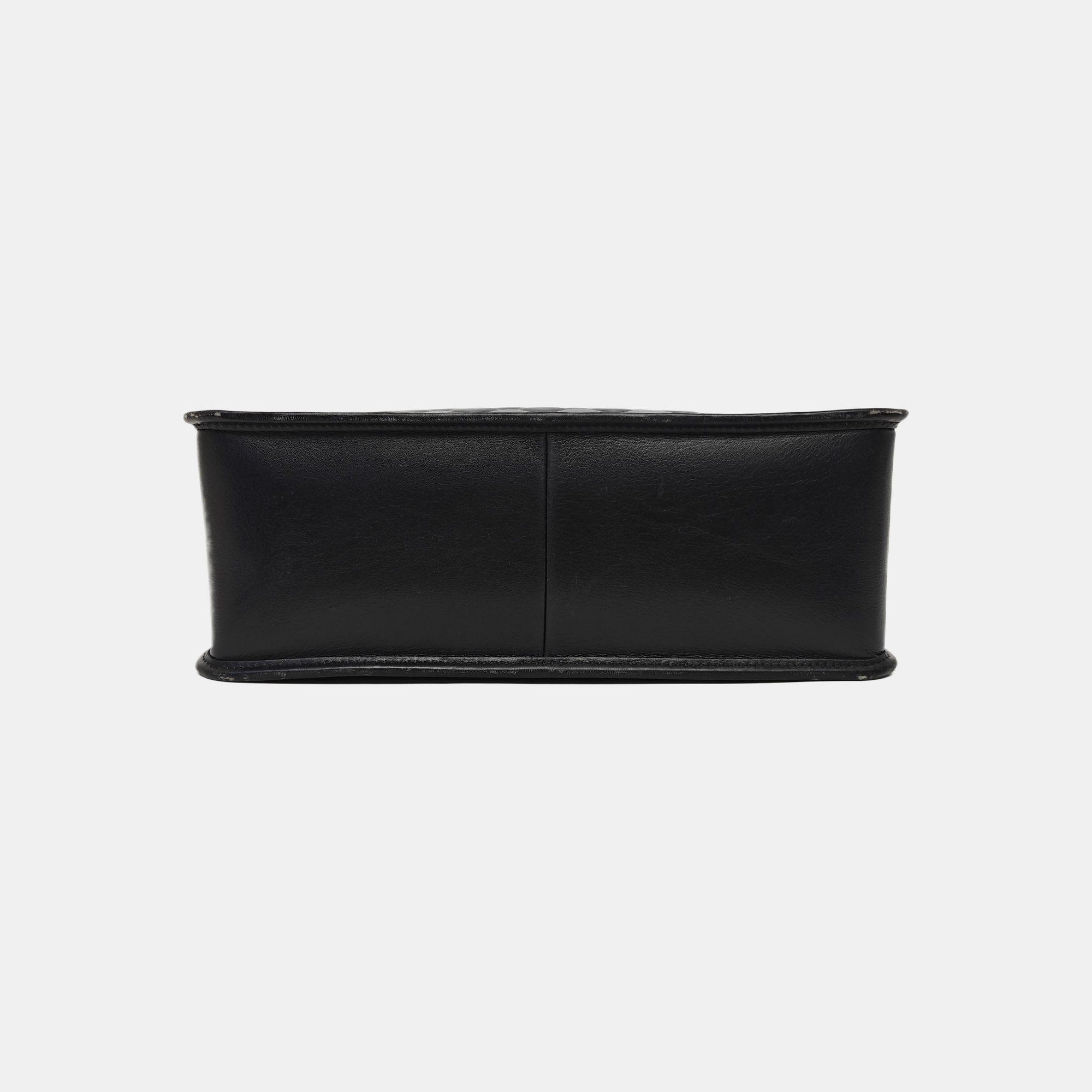Quilted Calfskin Shoulder Bag Black