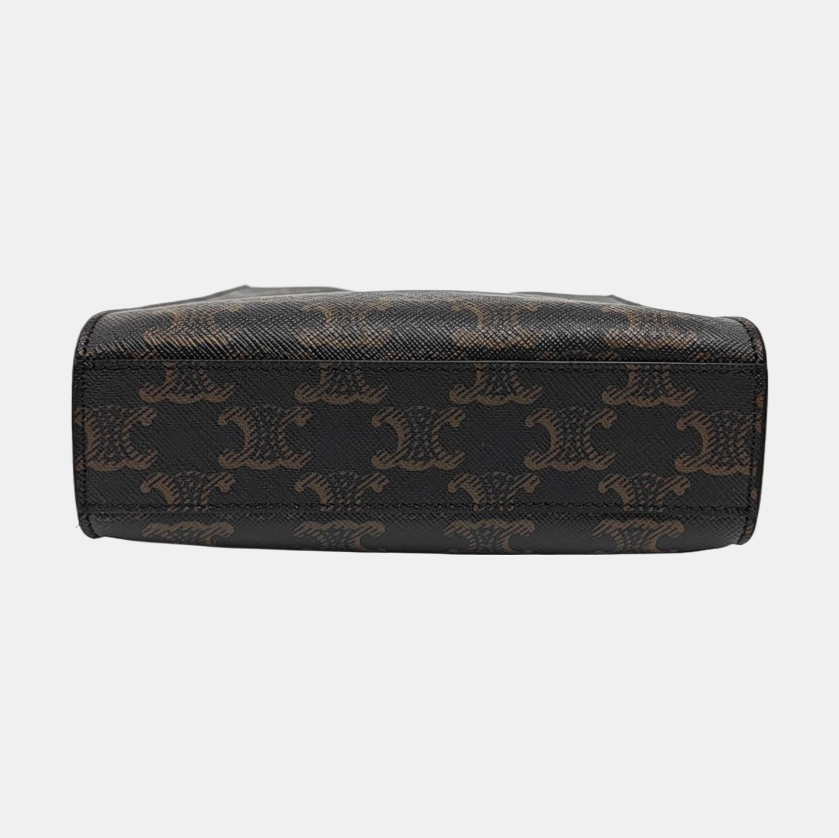 CABAS CELINE Mini Coated Canvas Brown