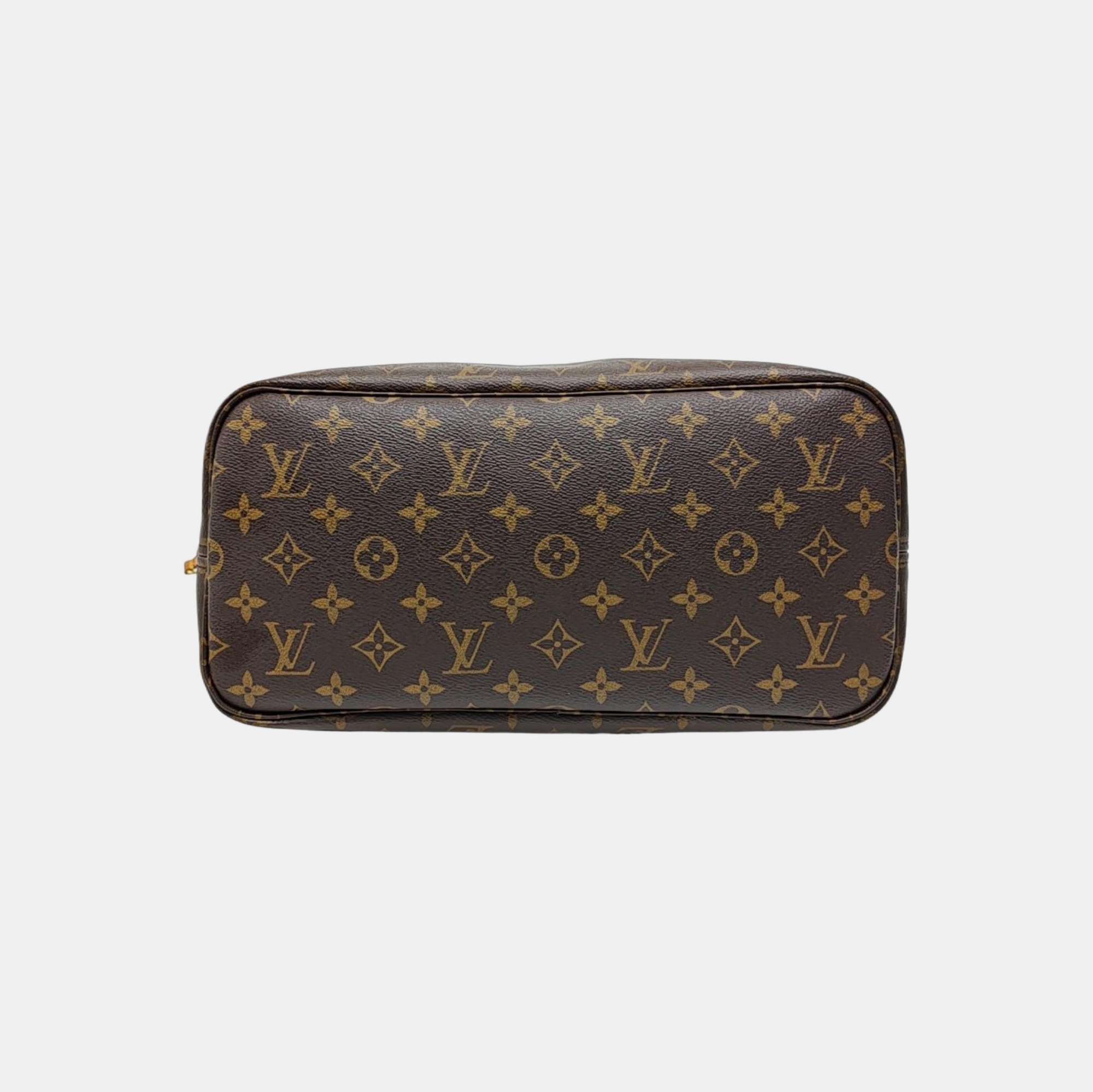 NEVERFULL MM Monogram Coated Canvas Brown