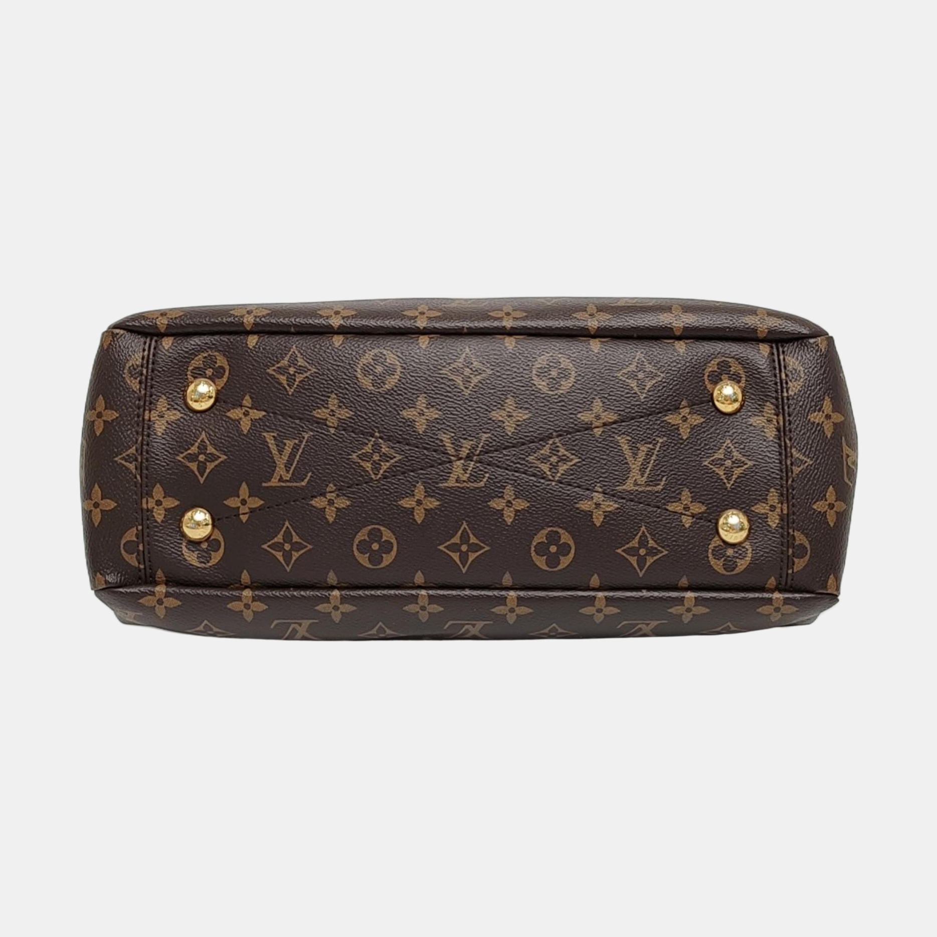 Authenticated pre-owned  PALLAS Monogram Coated Canvas Brown - Tote Bag at Looply