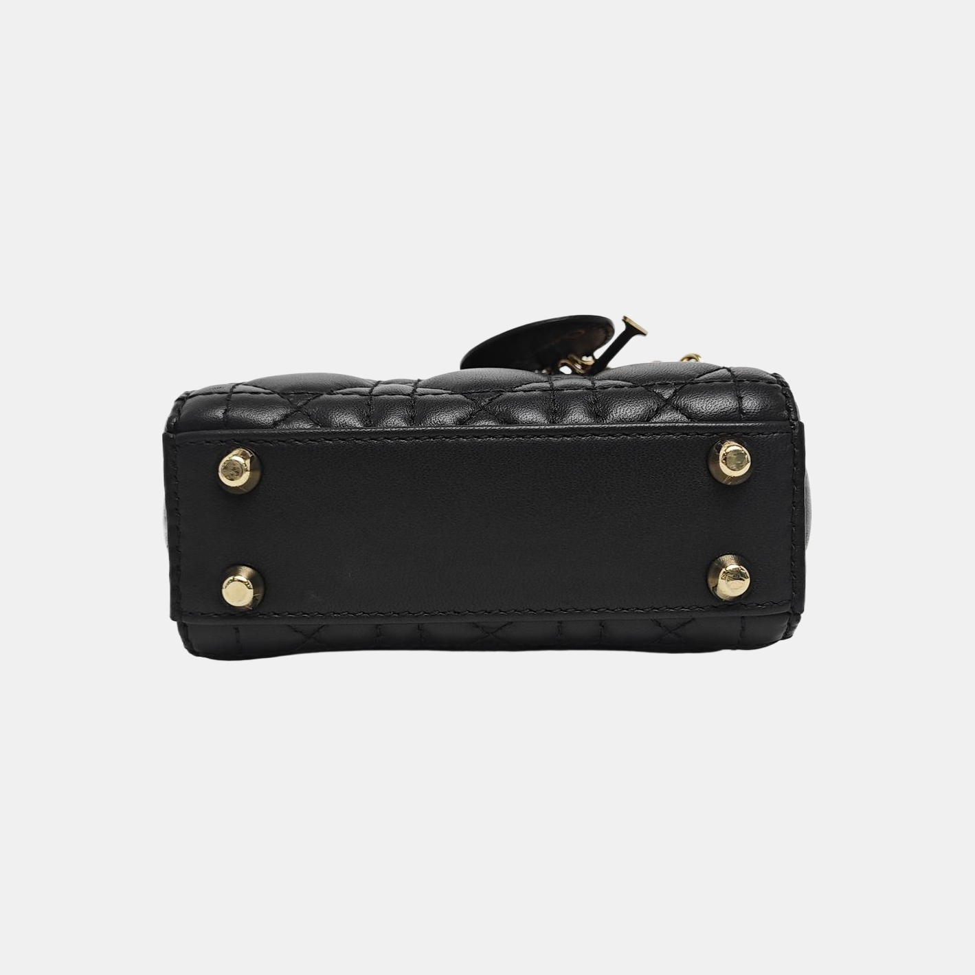 Lady Dior Super Mini Cannage Lambskin Black