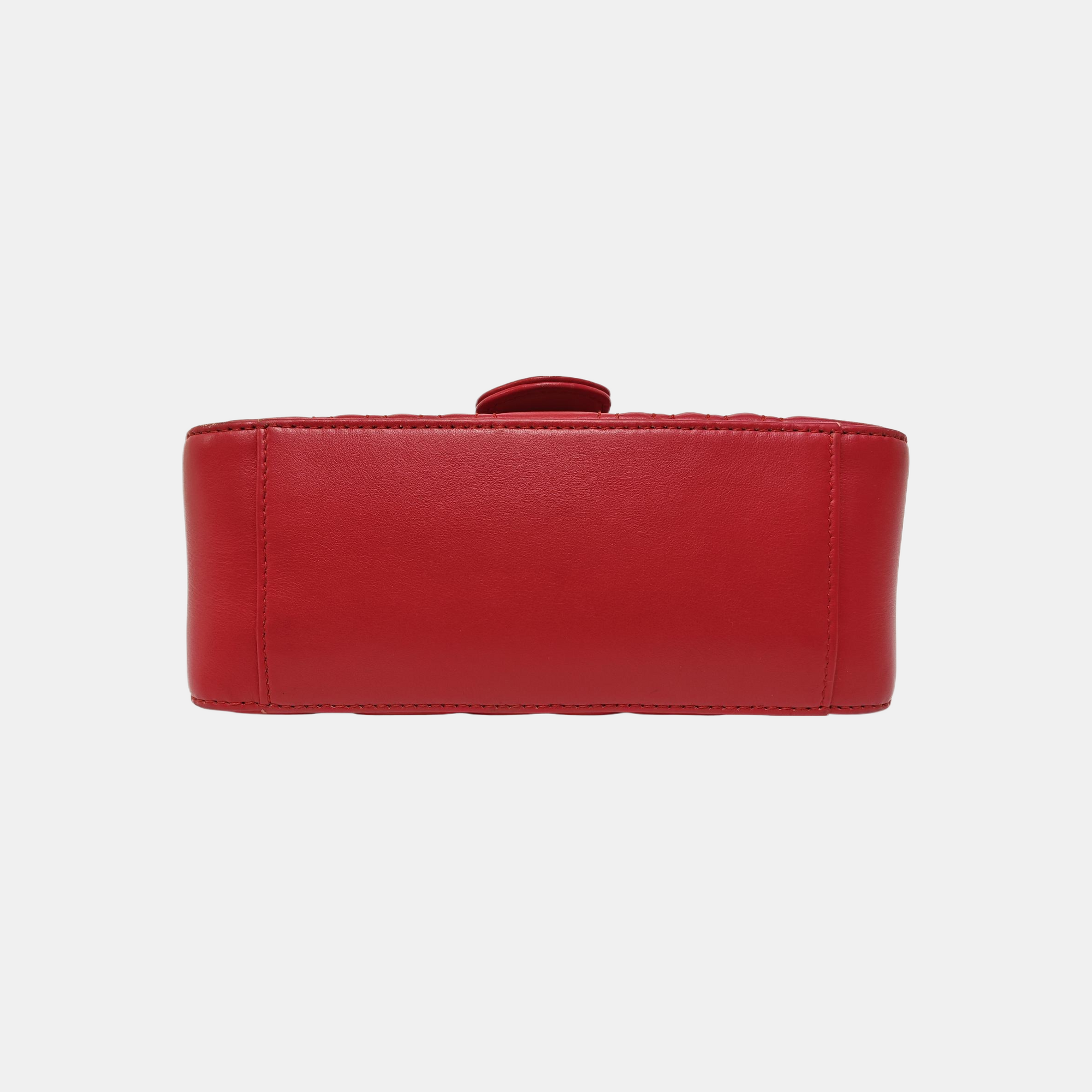 GG Marmont Mini Quilted Calfskin Red