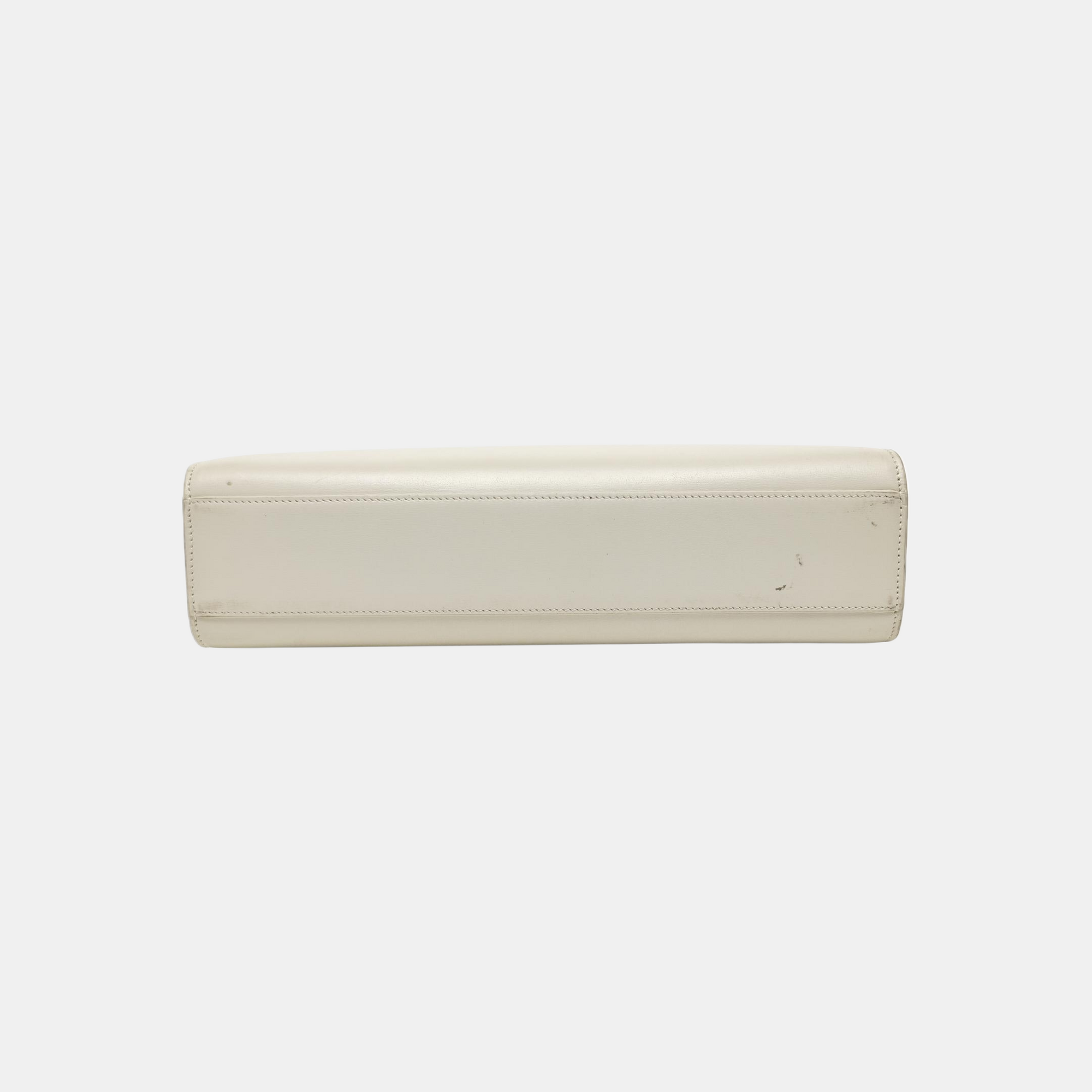 MANHATTAN Medium Calfskin White