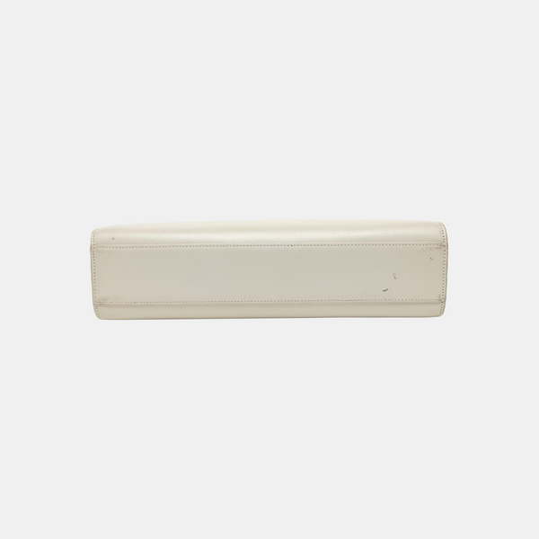 MANHATTAN Medium Calfskin White