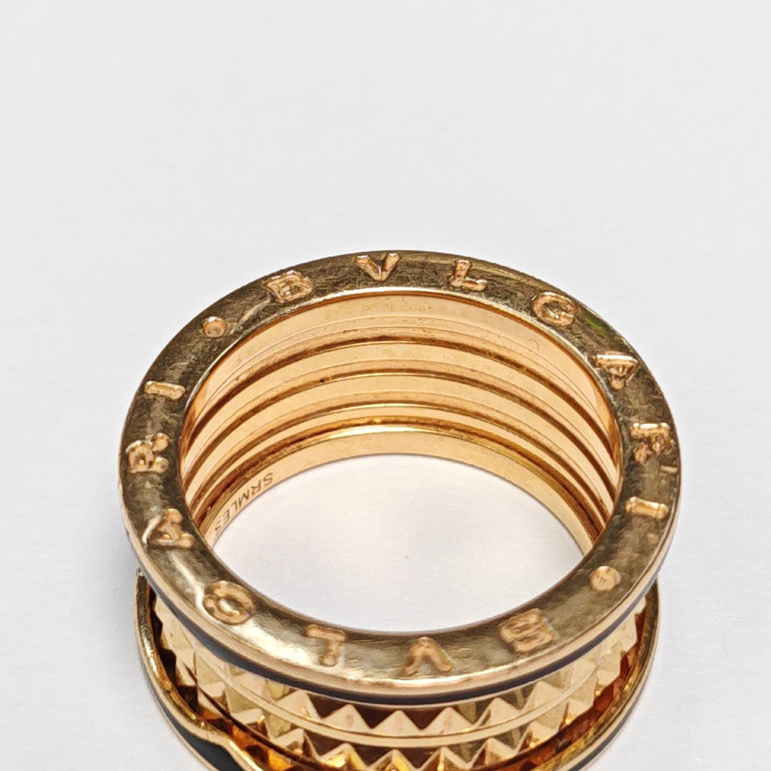 B.ZERO1 18k Rose Gold Ring EU 59