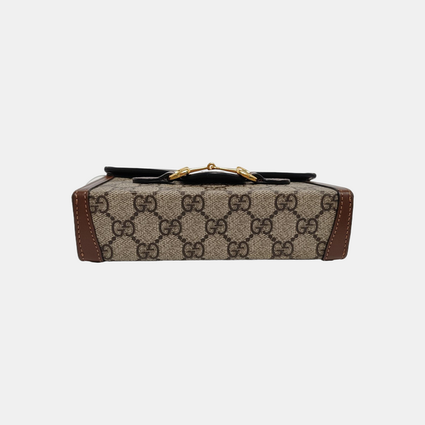Horsebit 1955 Mini Monogram Coated Canvas Beige