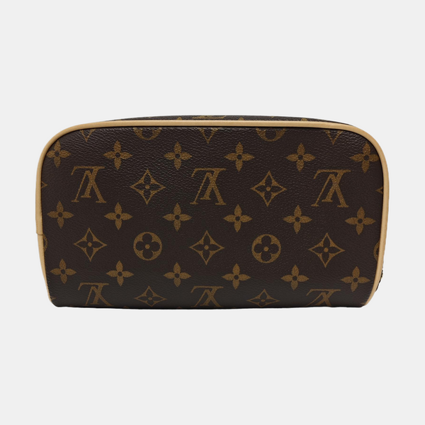 Monogram Coated Canvas Top Handle Bag Brown