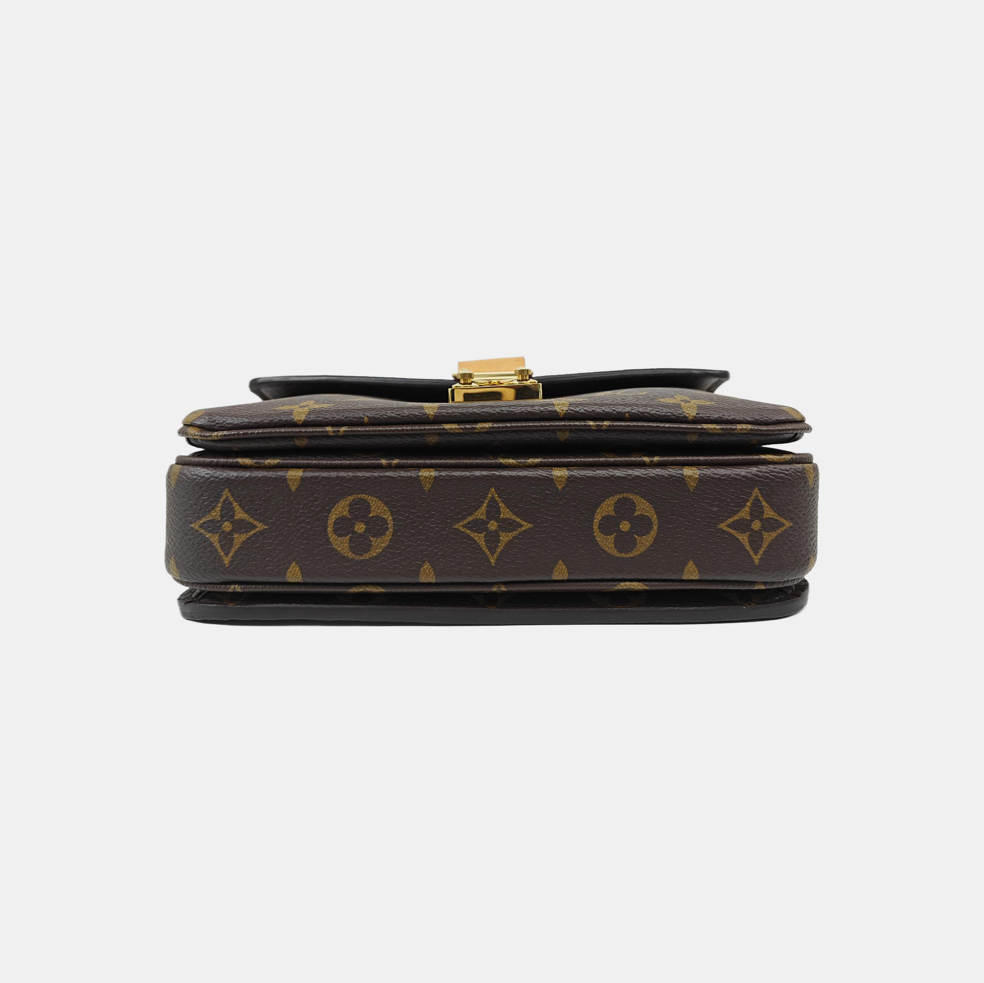 MÉTIS EAST WEST Monogram Coated Canvas Brown