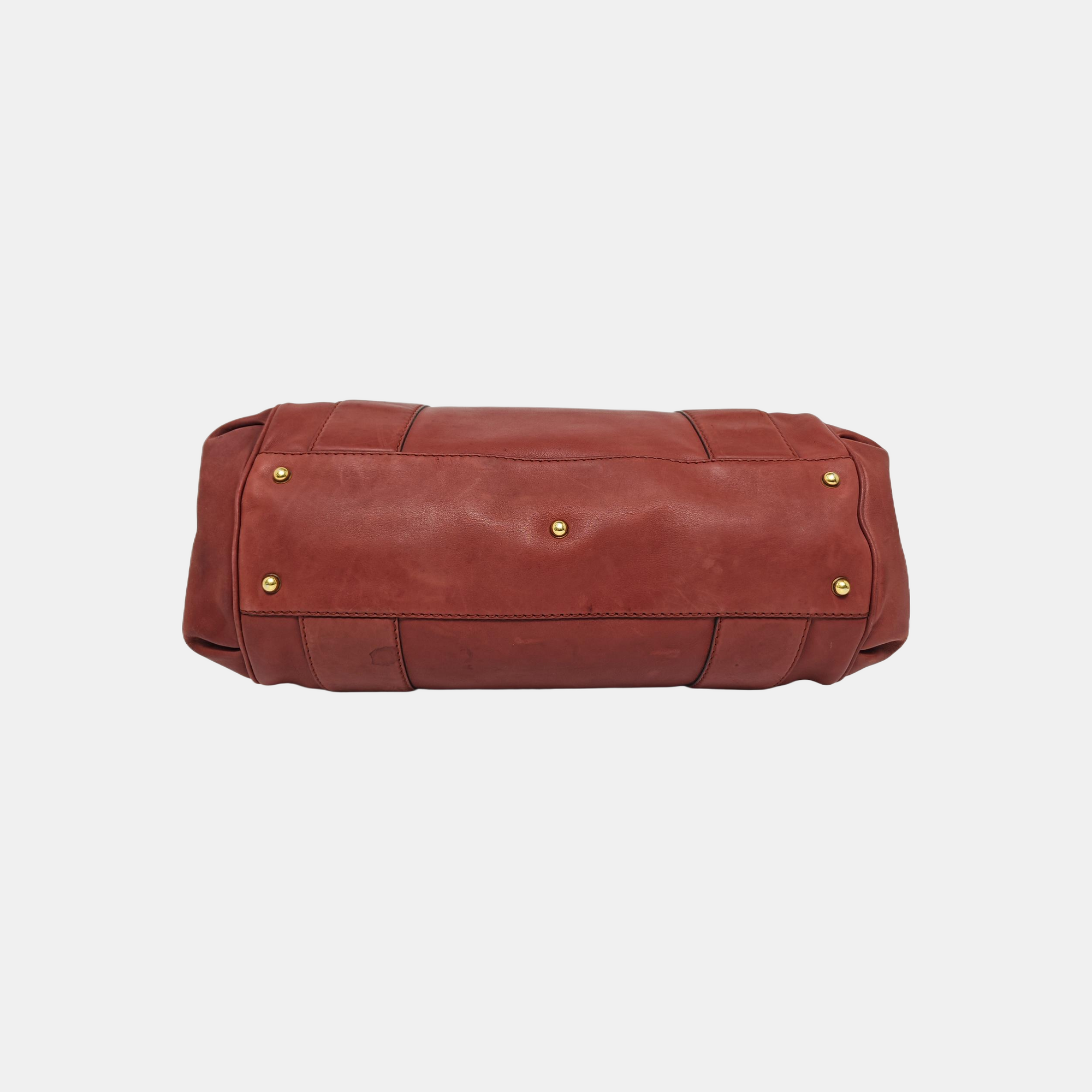 Calfskin Tote Bag Red