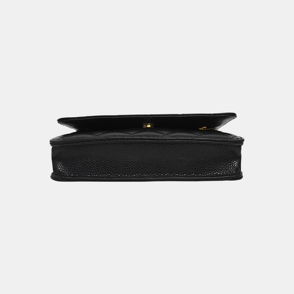 WOC Quilted Grained Calfskin Black