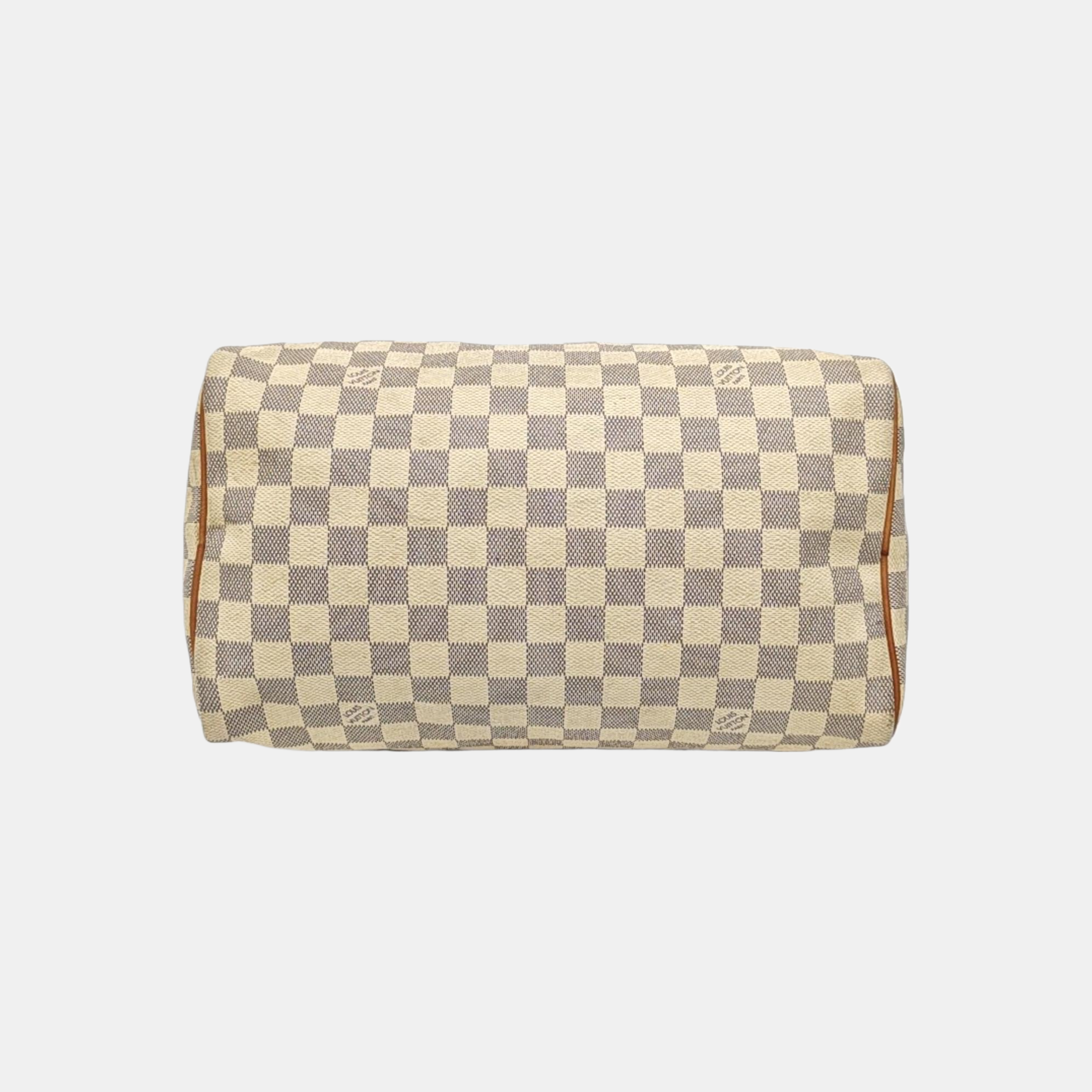 SPEEDY 30 Damier Azur Coated Canvas White