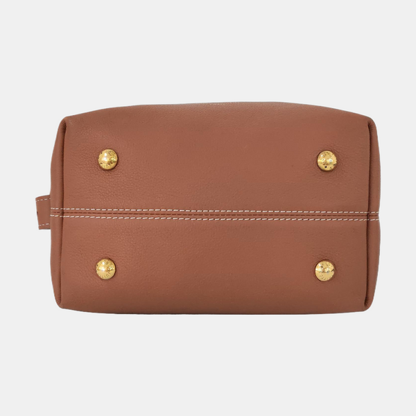 LOW KEY HOBO PM Monogram Calfskin Brown