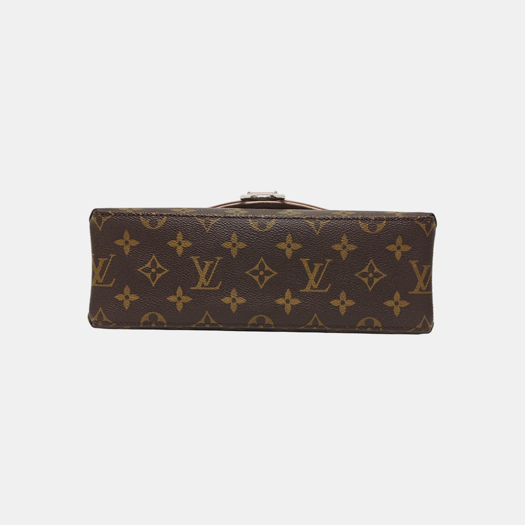 SAINT MICHEL Monogram Coated Canvas Pink