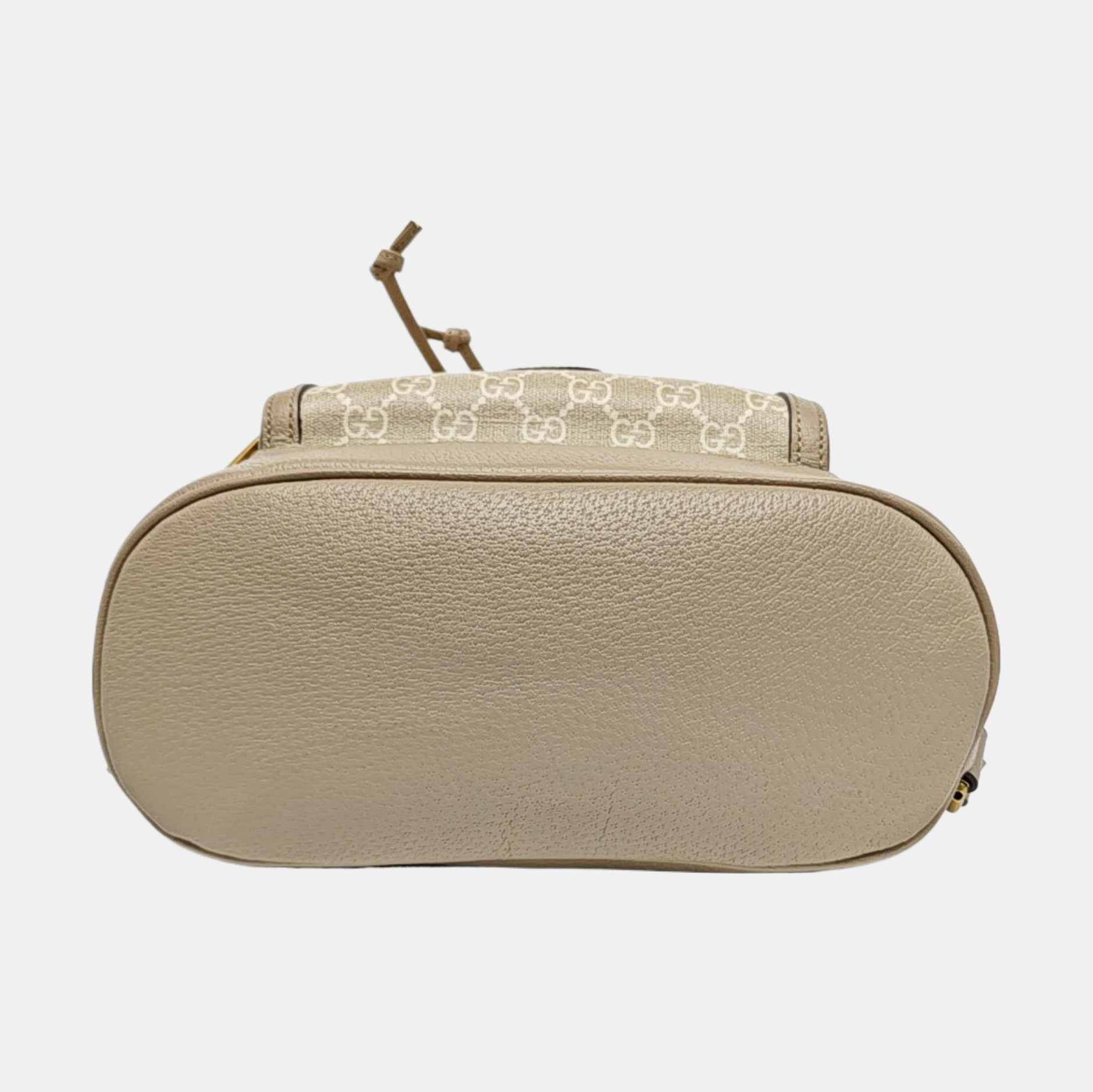 Monogram Coated Canvas Backpack Beige