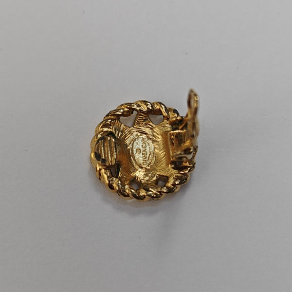 Metal Gold Clip On Earrings