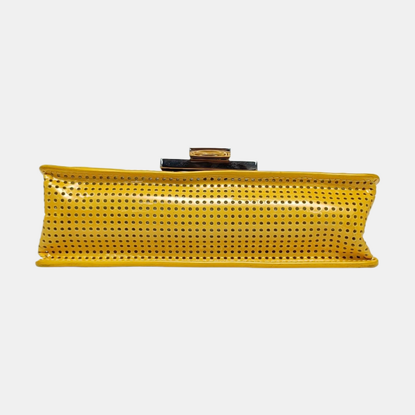 Leather Shoulder Bag Yellow