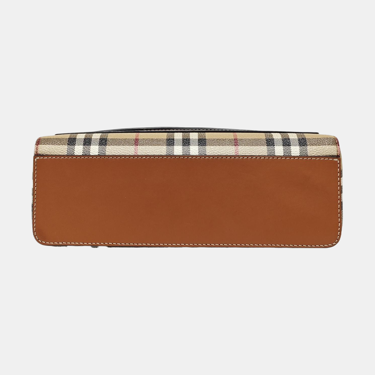 Coated Canvas Crossbody Bag Beige
