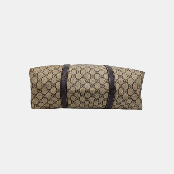 Monogram Coated Canvas Tote Bag Beige