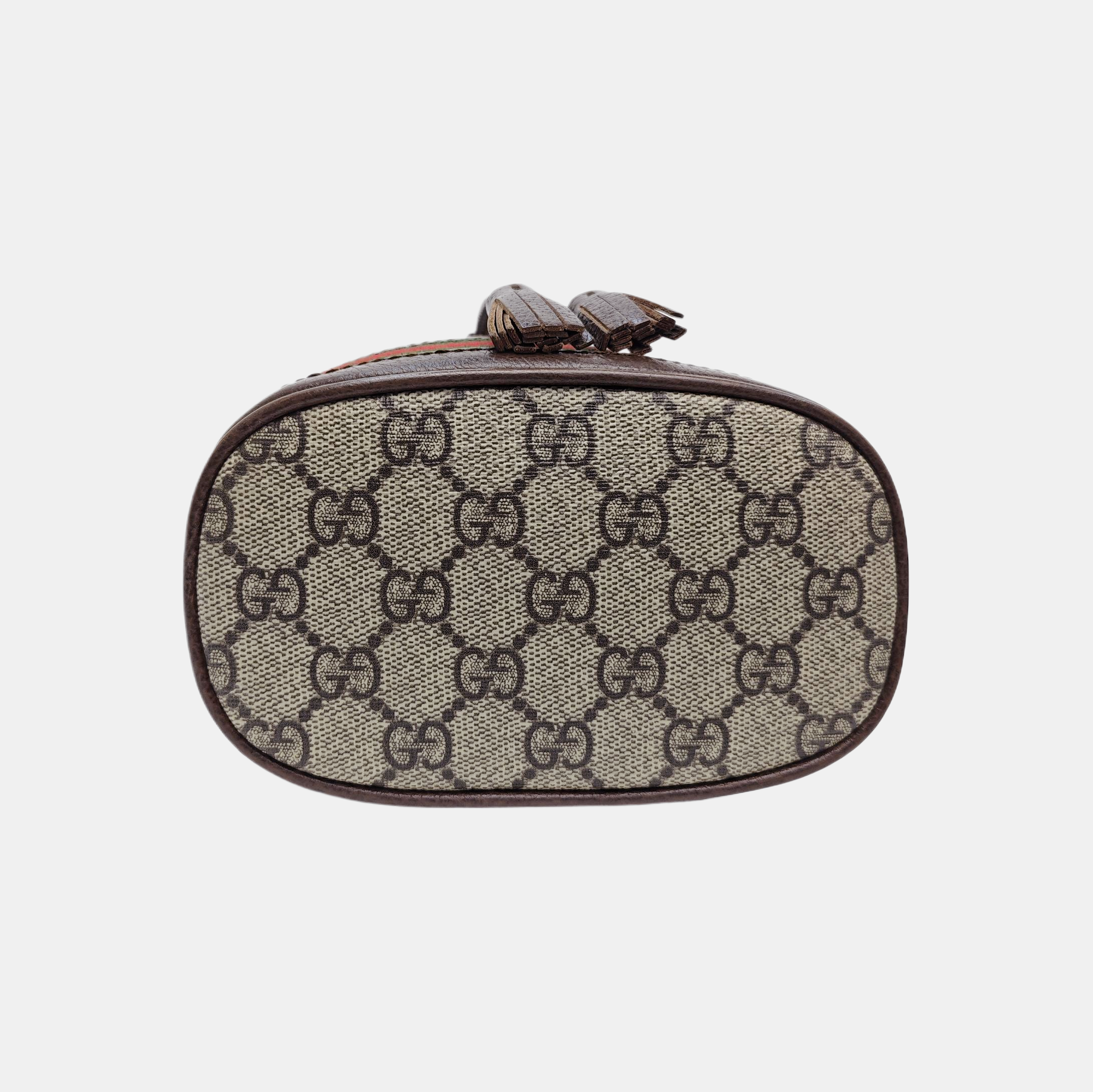 Ophidia Mini Monogram Coated Canvas Beige