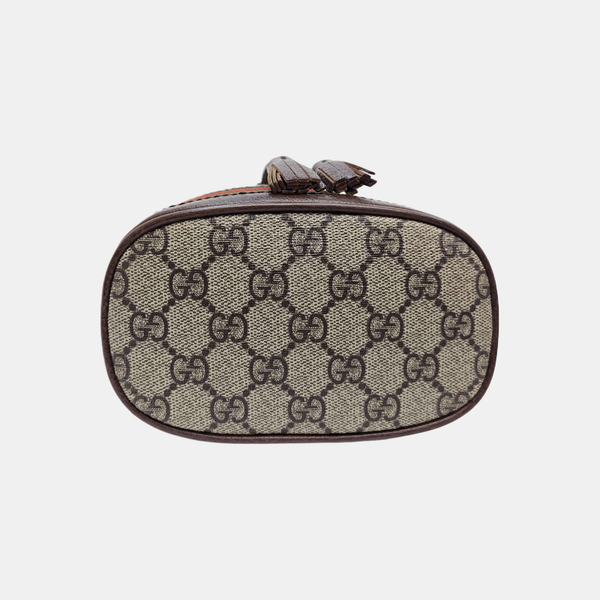 Ophidia Mini Monogram Coated Canvas Beige
