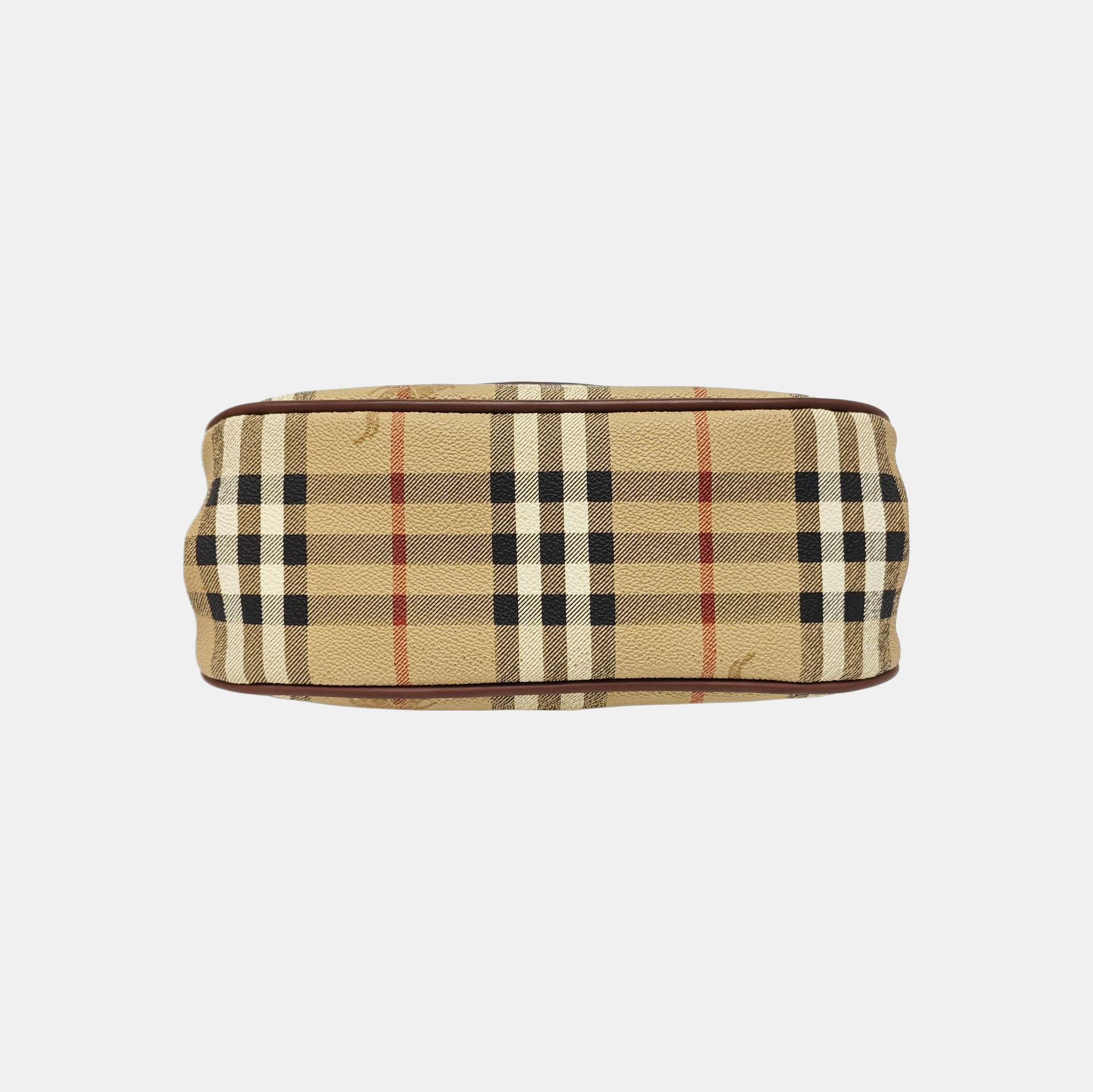 Coated Canvas Shoulder Bag Beige