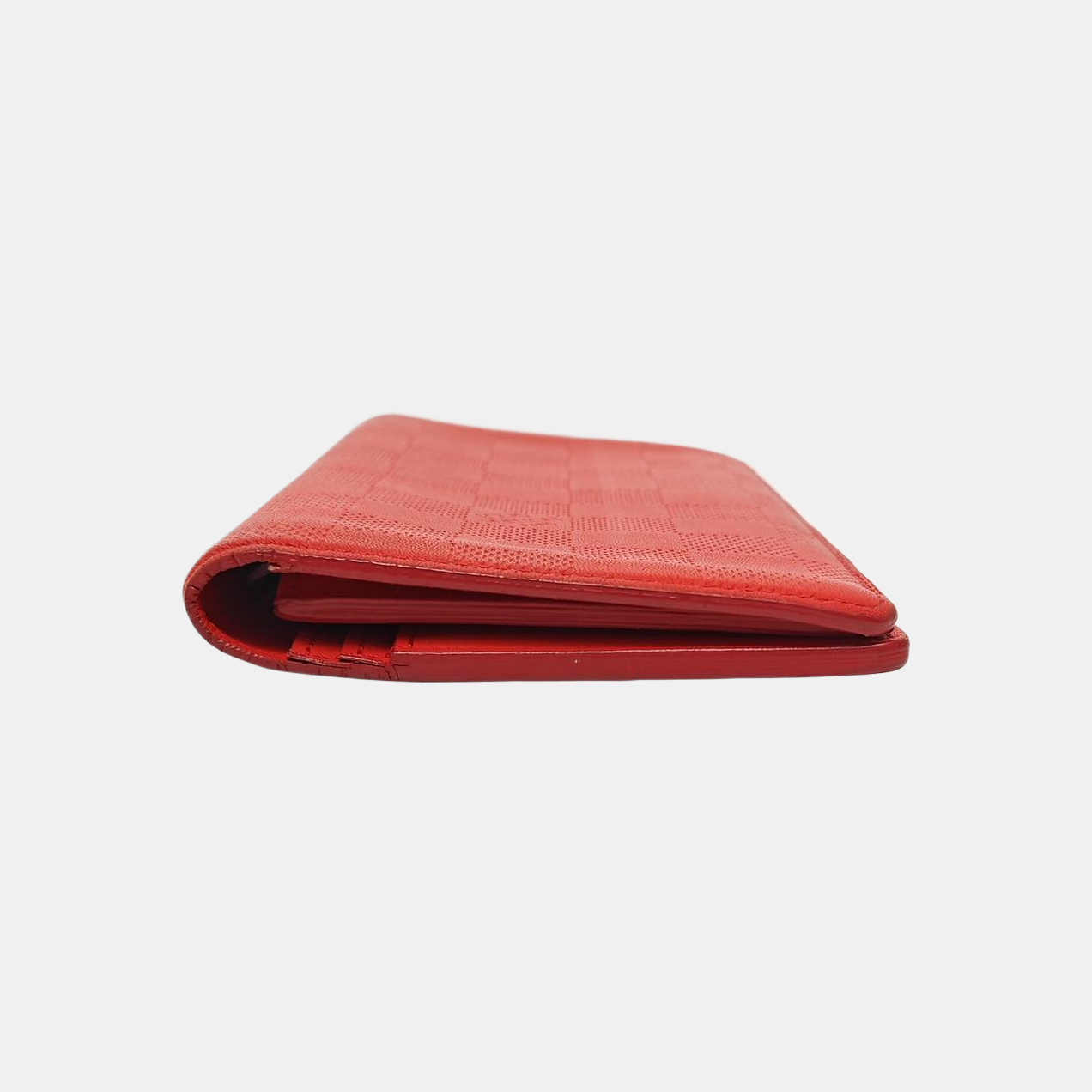 BRAZZA Damier Calfskin Red Wallet