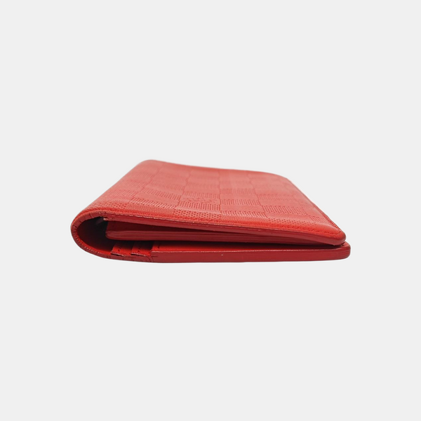 BRAZZA Damier Calfskin Red Wallet
