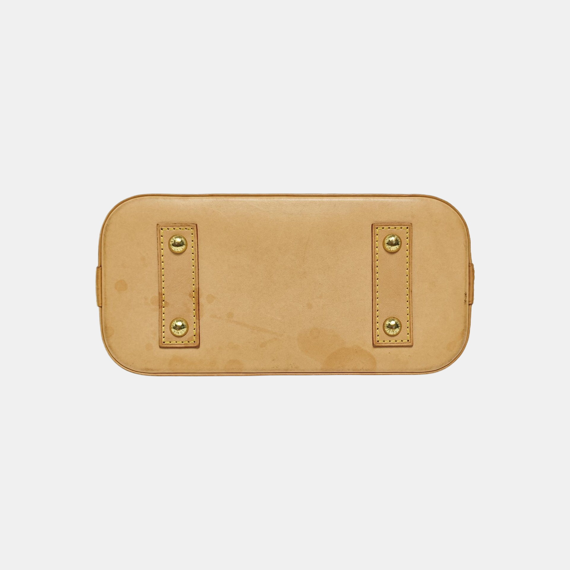 ALMA BB Monogram Coated Canvas Brown