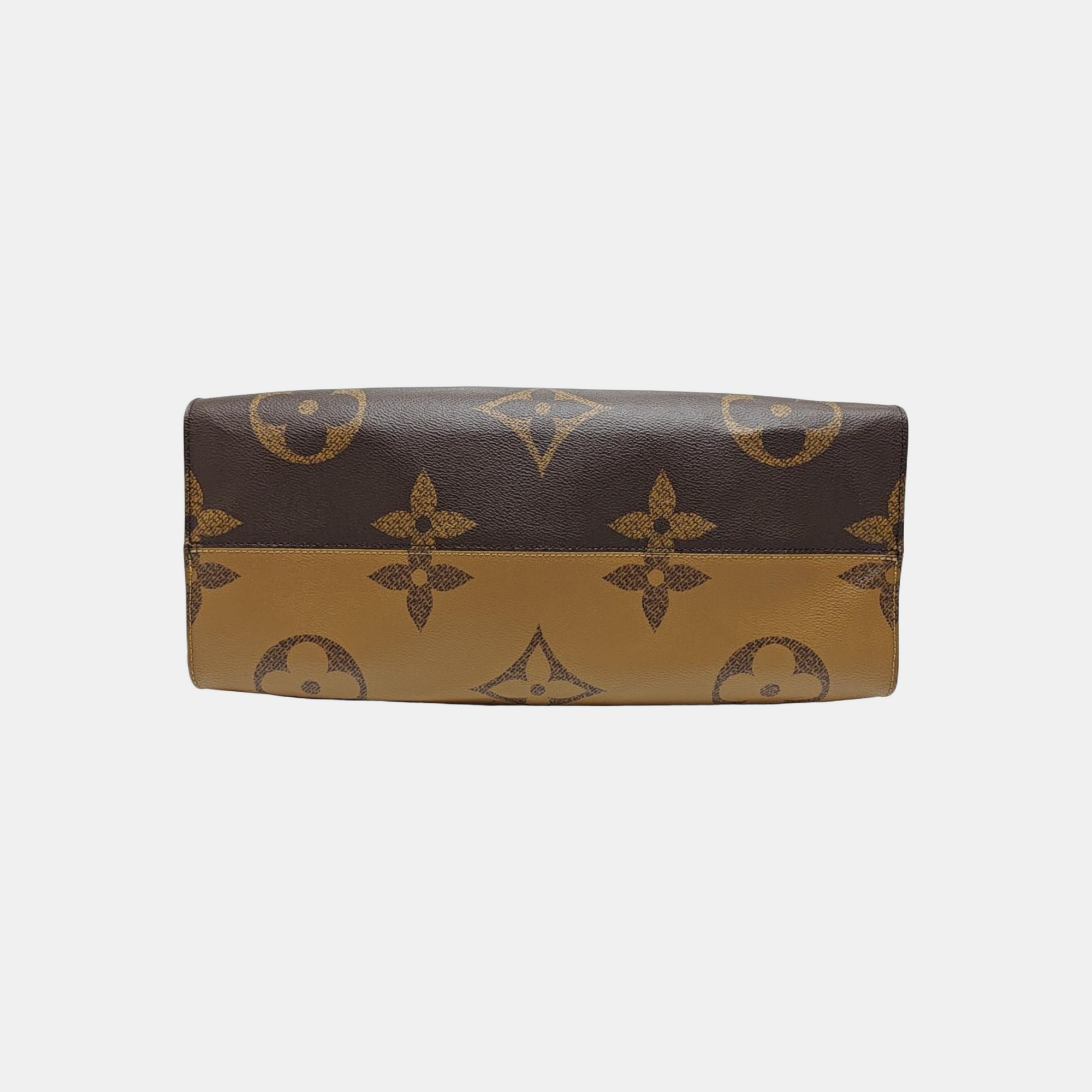 ONTHEGO GM Monogram Coated Canvas Brown