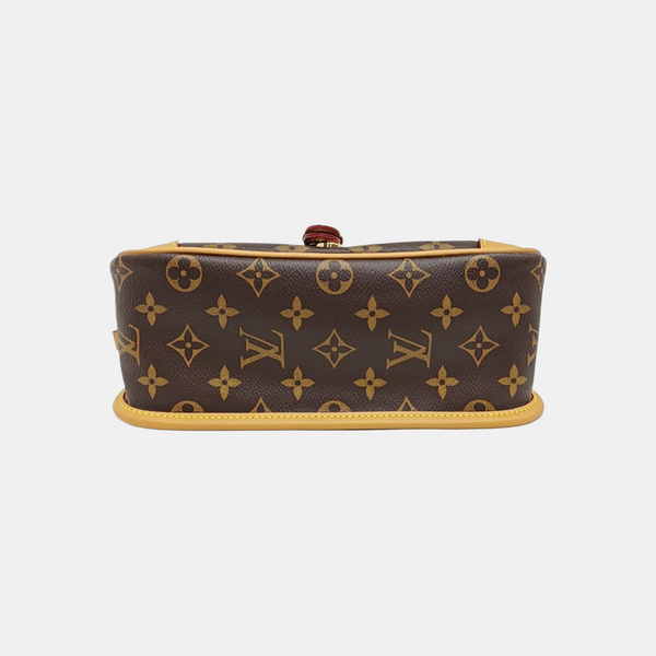DIANE Monogram Coated Canvas Brown