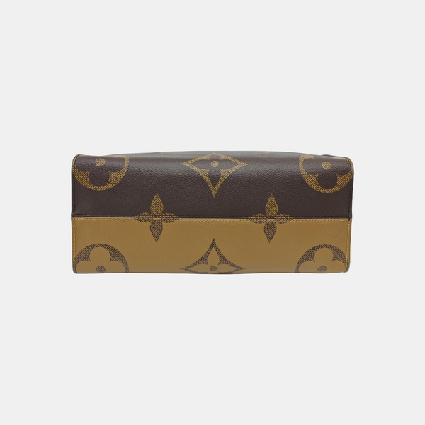 ONTHEGO MM Monogram Coated Canvas Brown