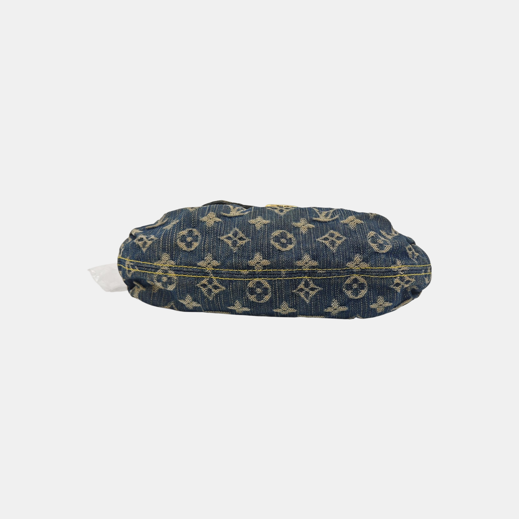 PLEATY Monogram Denim Blue