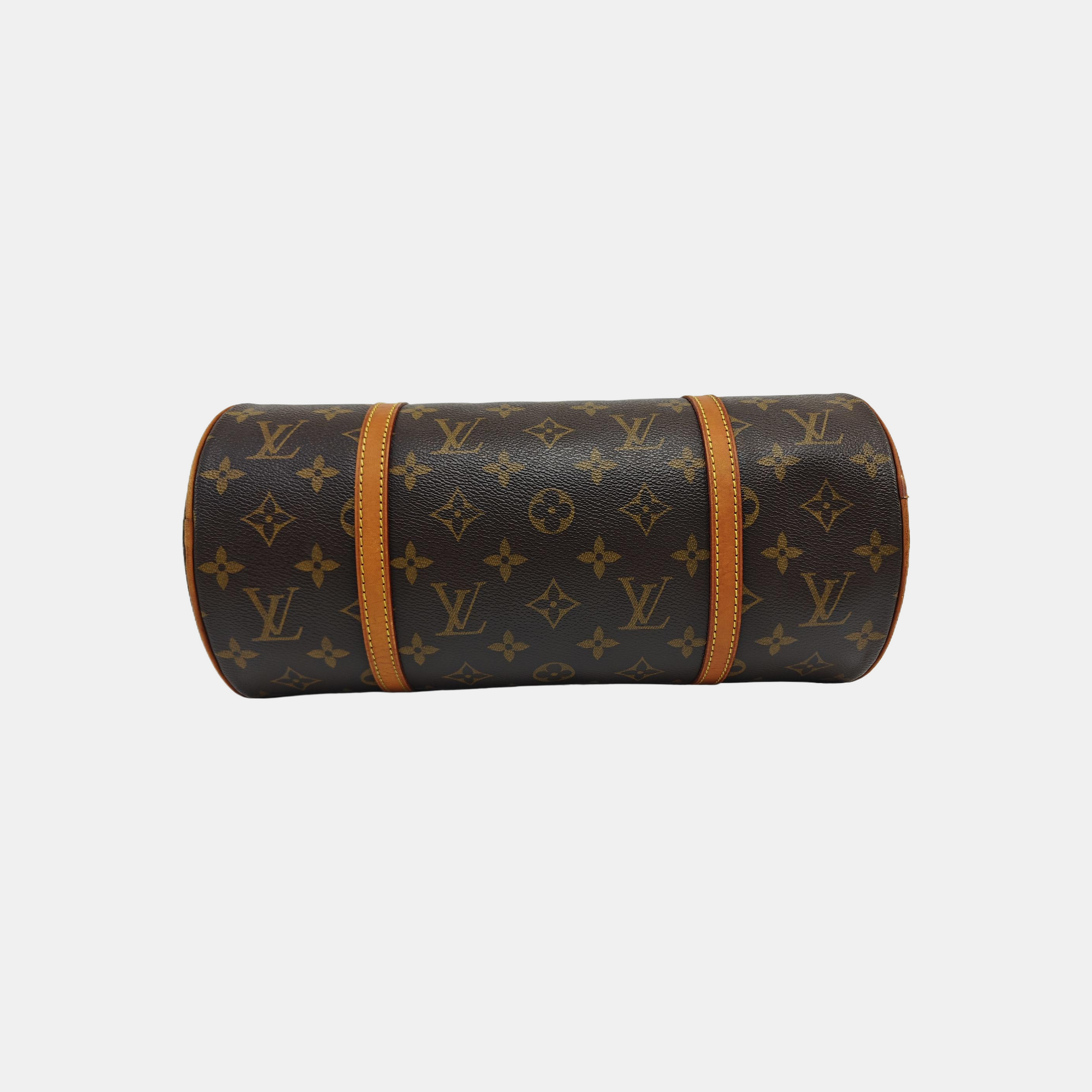 PAPILLON MM Monogram Coated Canvas Brown