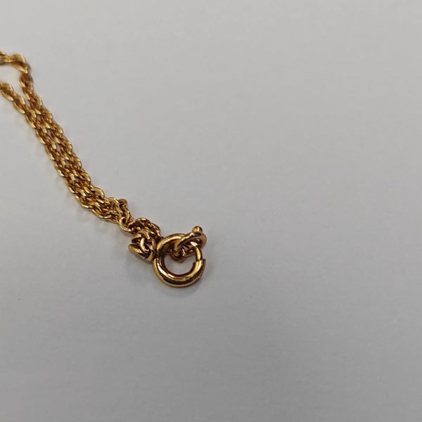 Petit CD Metal Gold Necklace