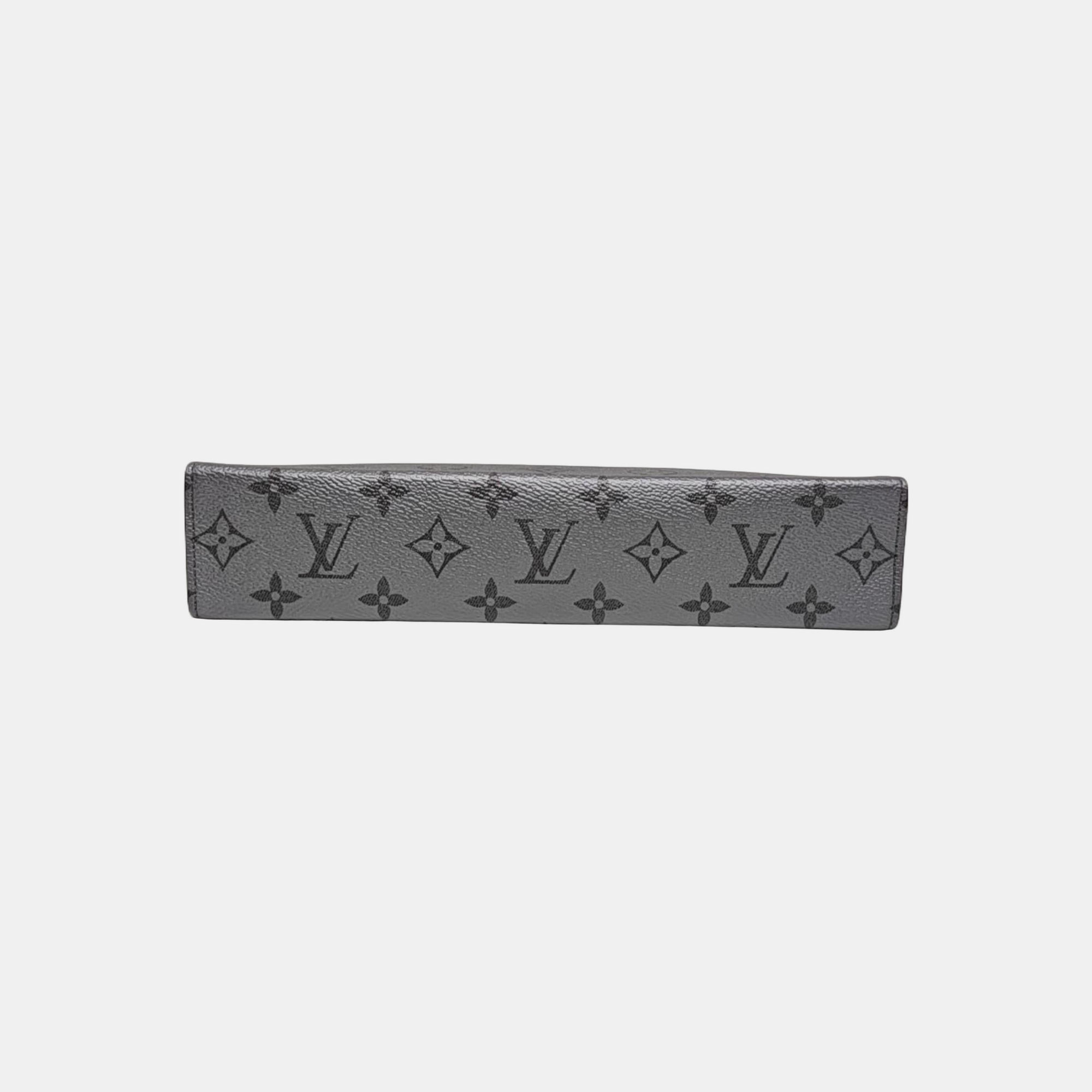 Pochette Voyag MM Monogram Coated Canvas Gray