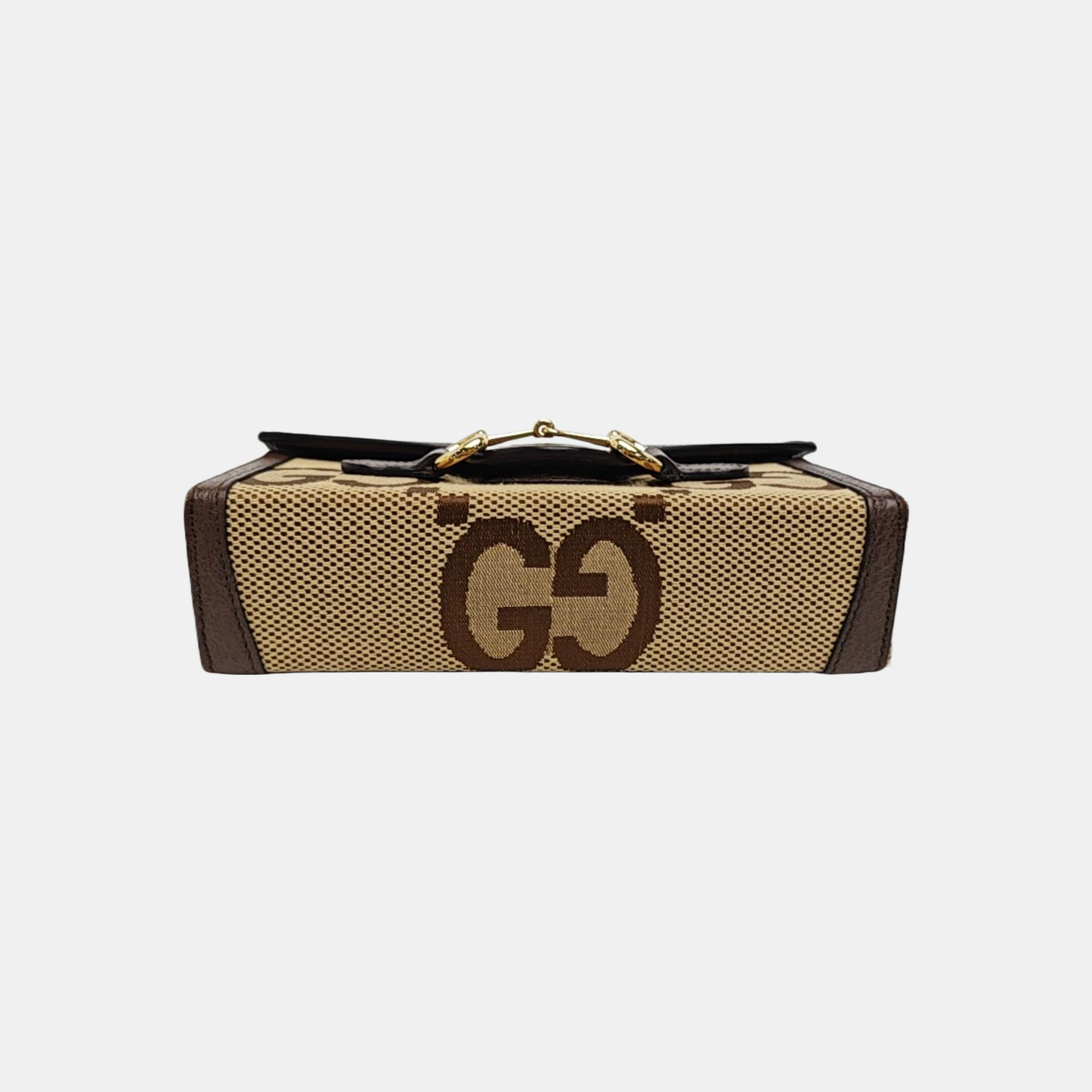 Horsebit 1955 Mini Monogram Canvas Beige