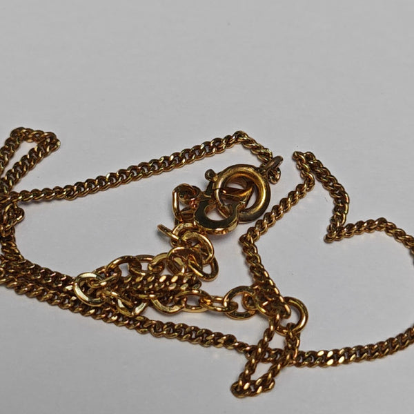 Petit CD Metal Gold Necklace