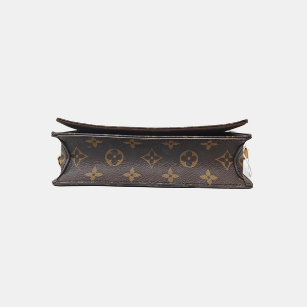 Lily Monogram Coated Canvas Brown