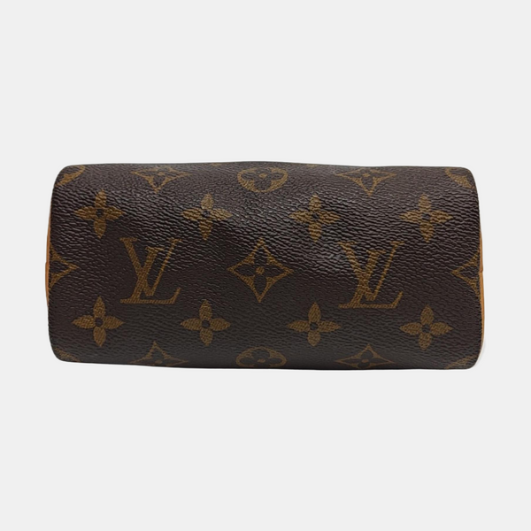 SPEEDY Nano Monogram Coated Canvas Brown
