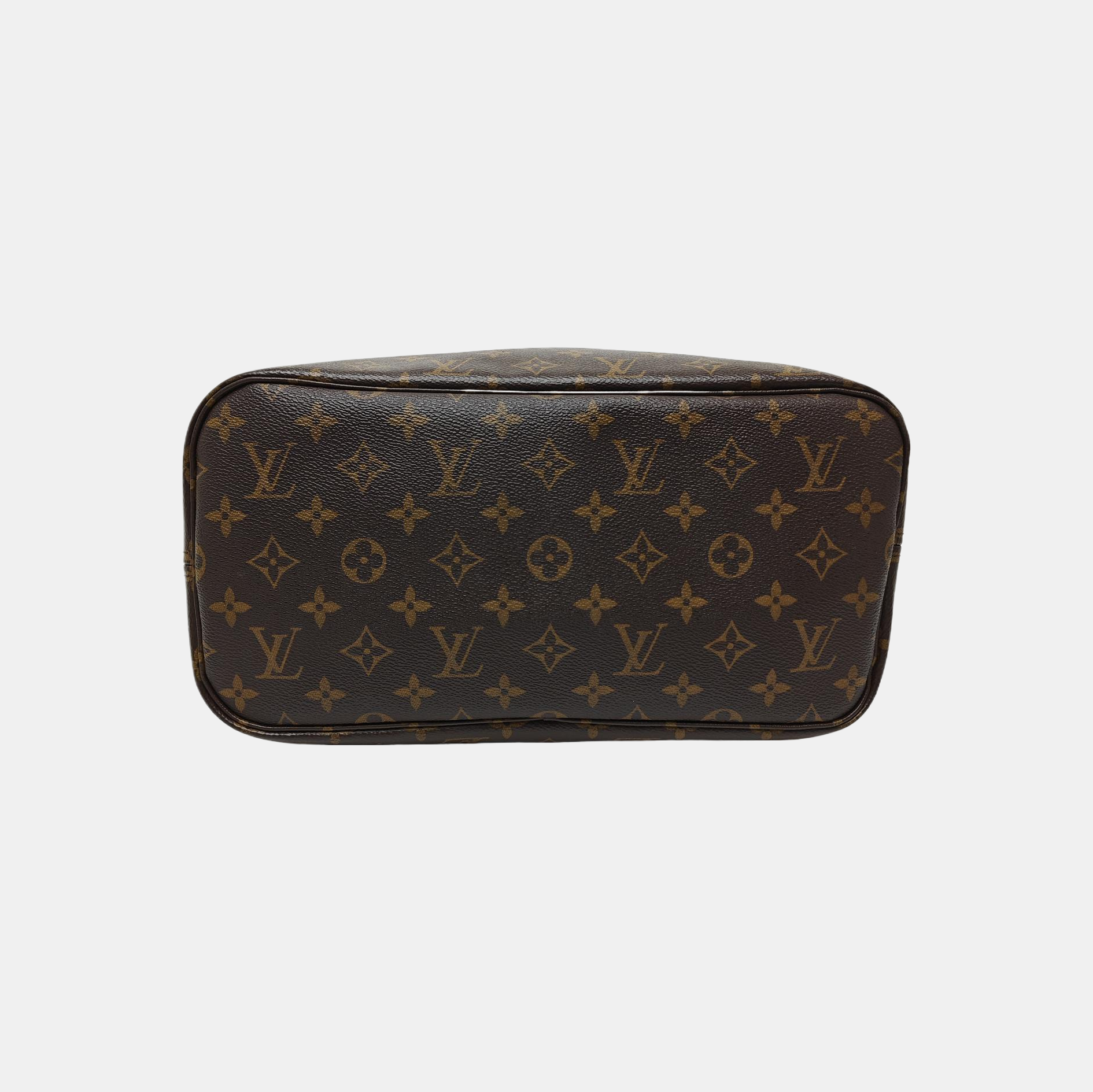 NEVERFULL MM Monogram Coated Canvas Brown