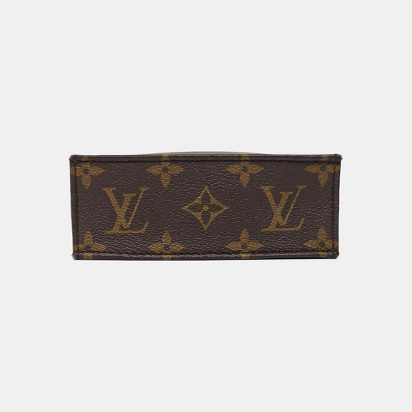 SAC PLAT Mini Monogram Coated Canvas Brown