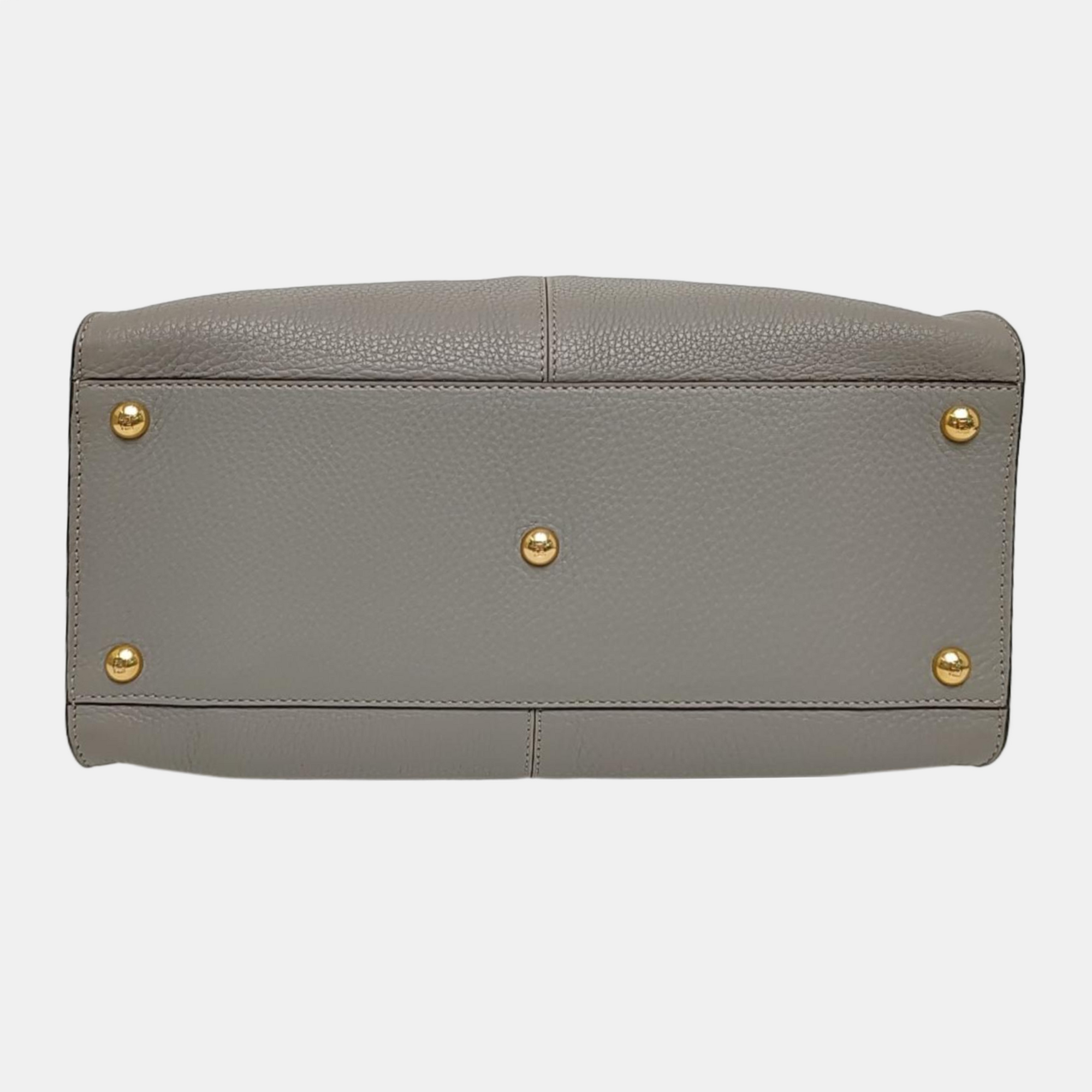 Authenticated pre-owned  Peekaboo Medium Calfskin Grey - Shoulder Bag at Looply