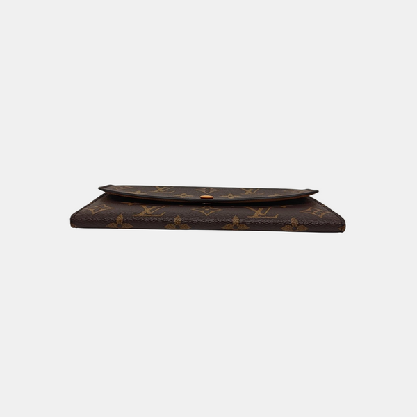 EMILIE Monogram Coated Canvas Brown Wallet