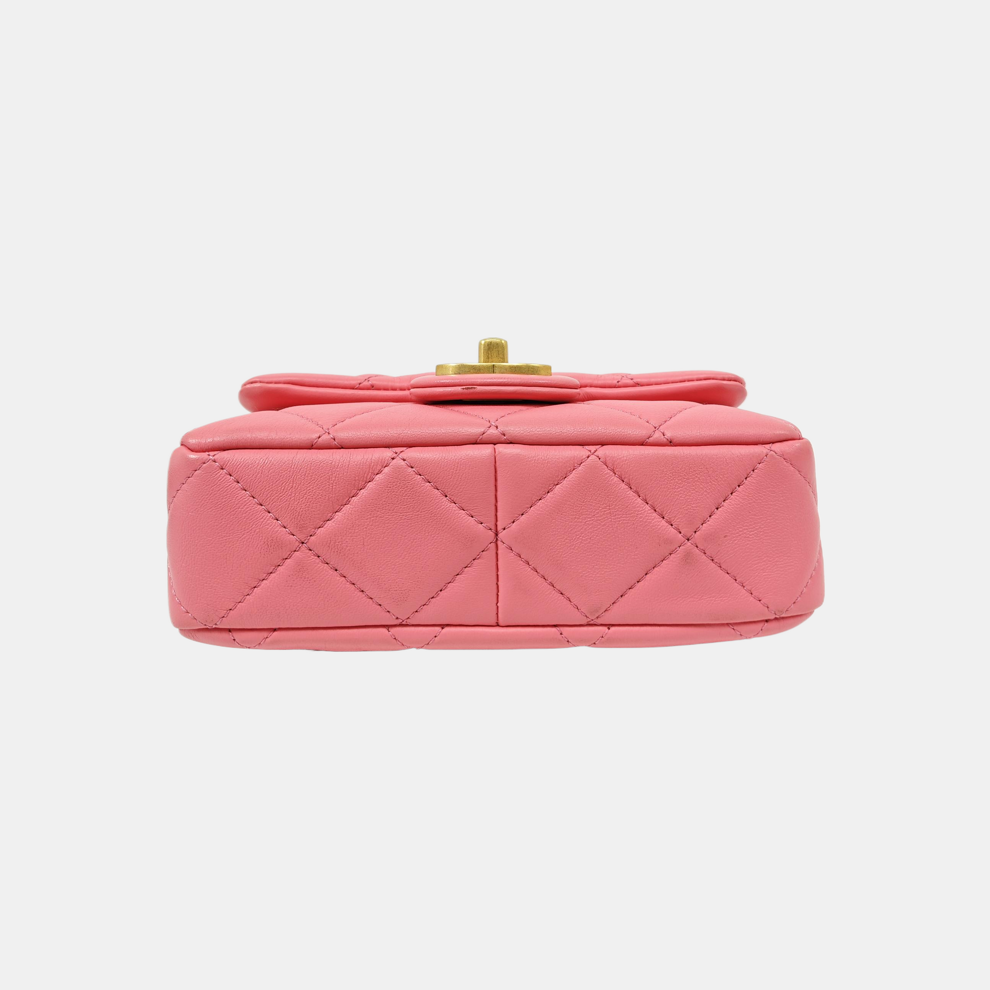 CLASSIC FLAP Mini Quilted Lambskin Pink
