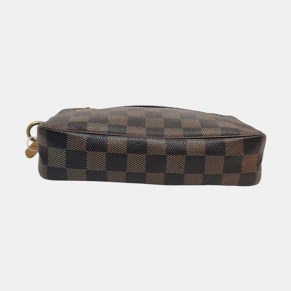 MACAO Damier Ebene Coated Canvas Brown