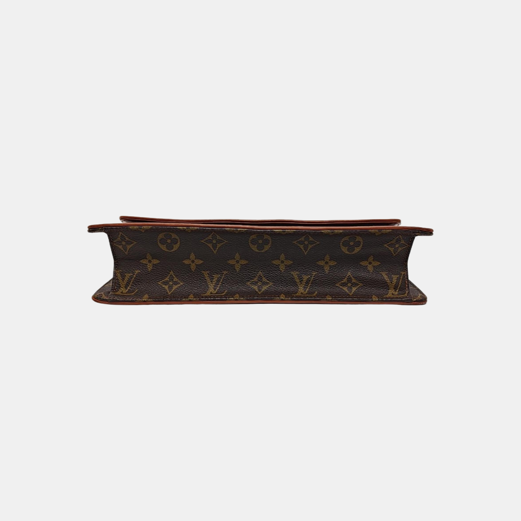 DAME GM Monogram Coated Canvas Brown