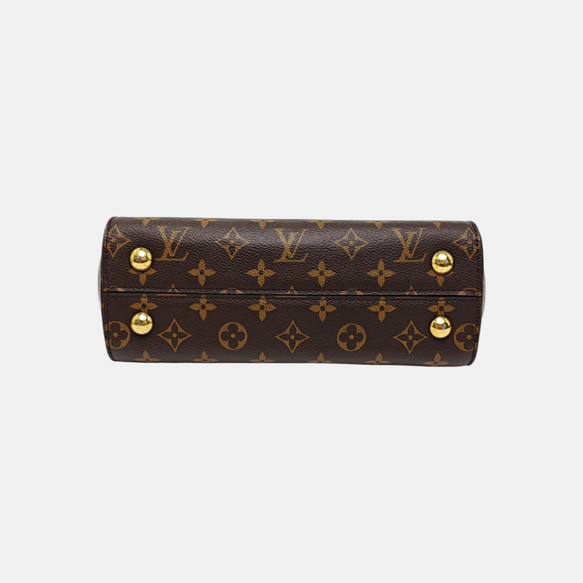 CLUNY PM Monogram Coated Canvas Brown